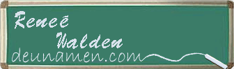 Reneé Walden Visitenkarte